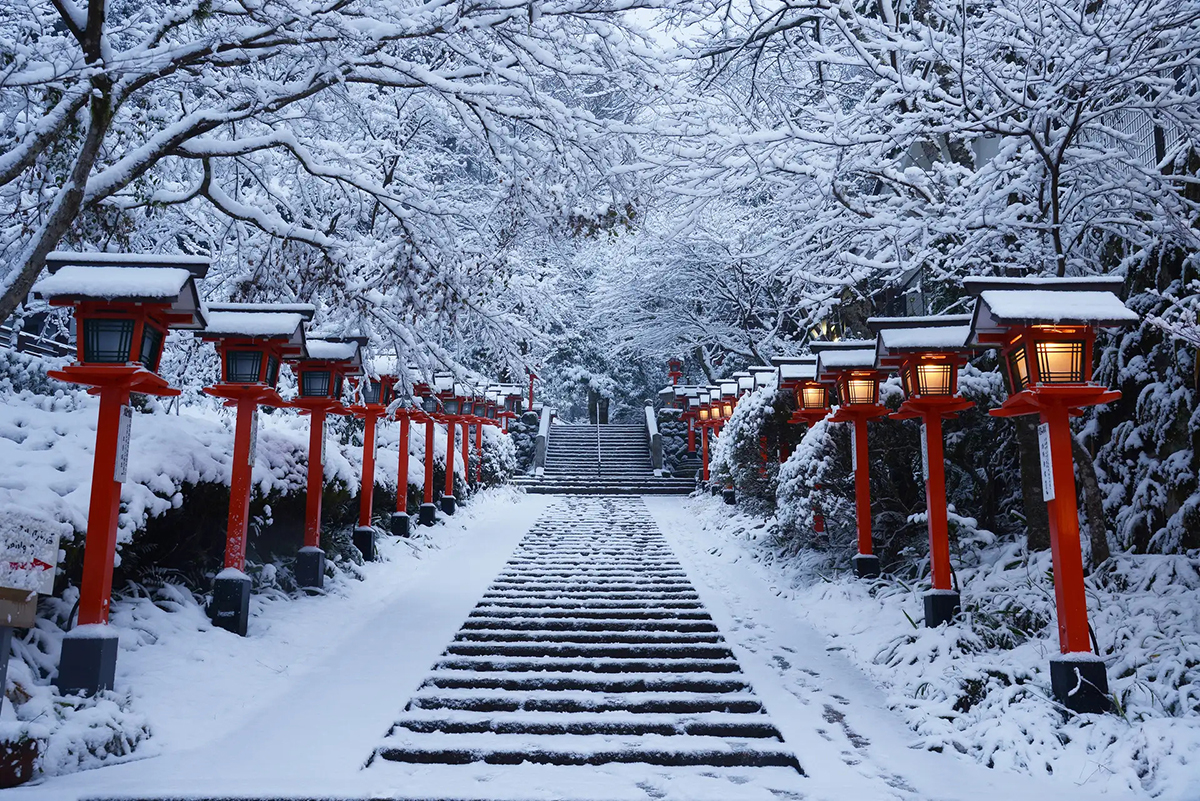 Khung cảnh mùa đông Nhật Bản